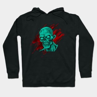 Creepy Zombie head horror Hoodie